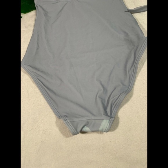 NEW Ted Baker Belella Illusion Halter‎ Floral Swimsuit in Light Blue [SZ 1 ] - Picture 8 of 8